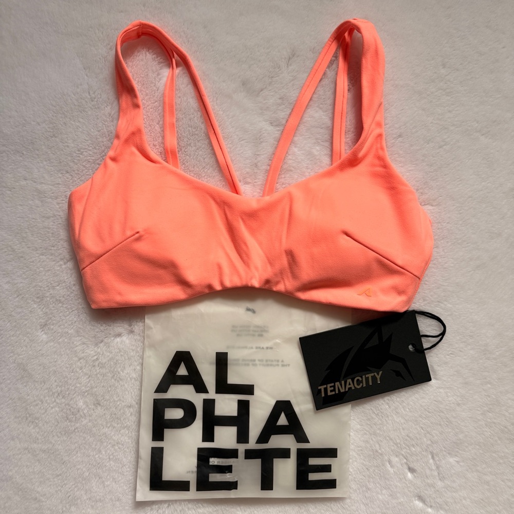 ALPHALETE NEON CORAL LINA BRA